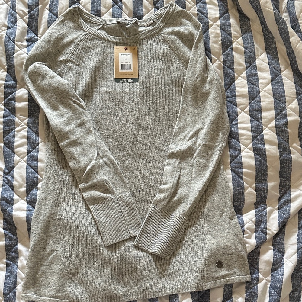 Royal Robbins Light Gray Crew Neck Sweater